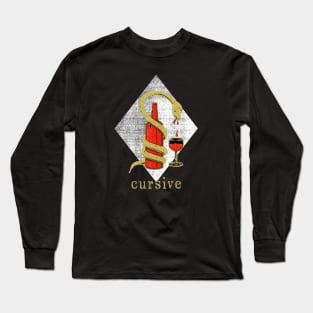 Cursive Long Sleeve T-Shirt